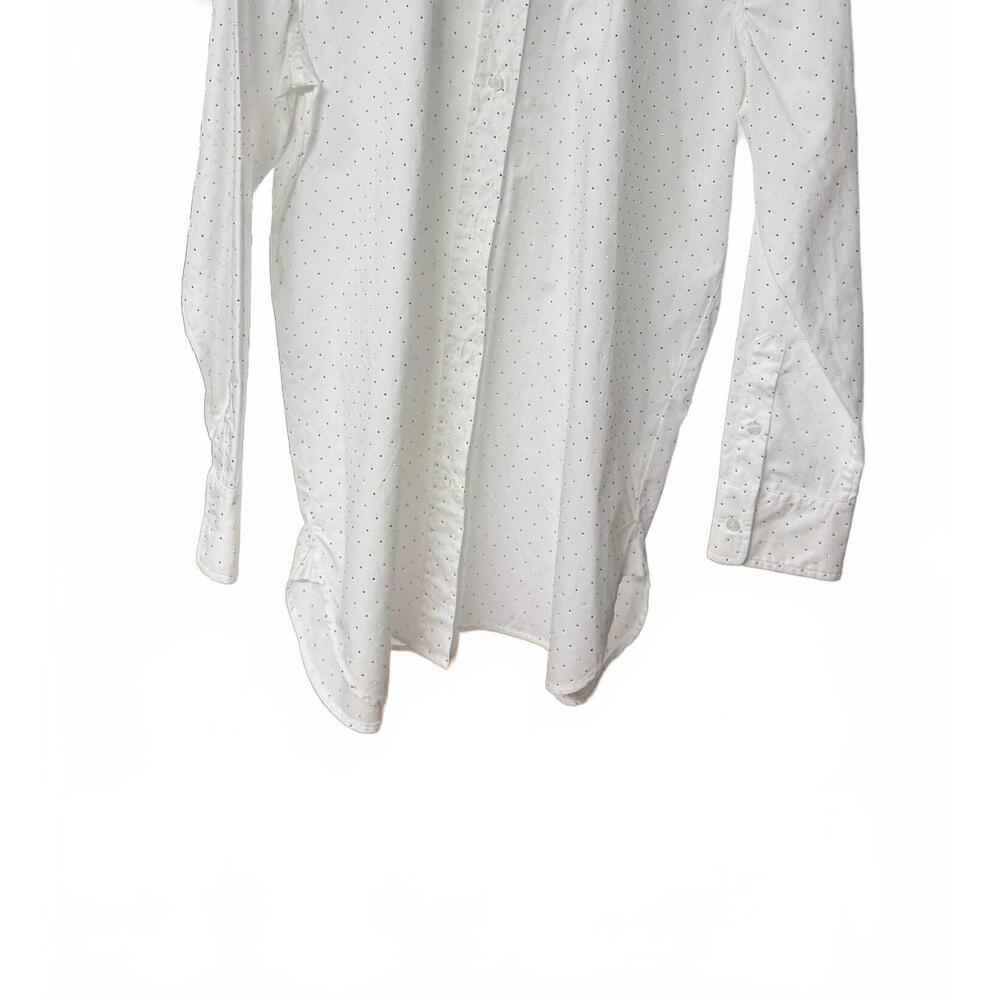 NEW GENERATION LOVE men's marc crystal shirt in white/slipper